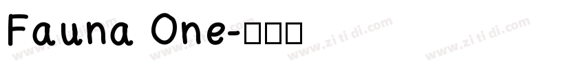 Fauna One字体转换